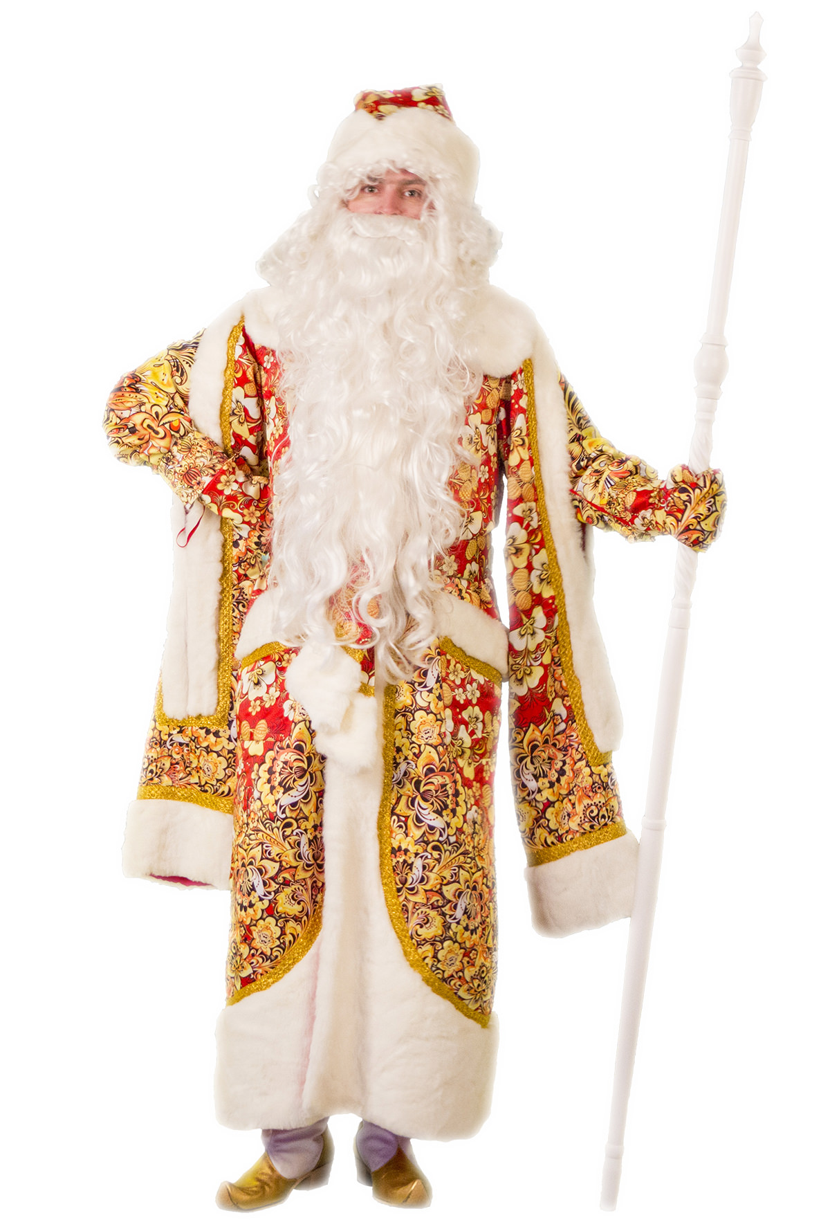 Дед Мороз и Снегурочка. Модель костюма «Хохлома Бирюза»